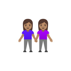 Holding Hands Couple Emoji (Women)
