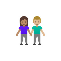 Holding Hands Couple Emoji
