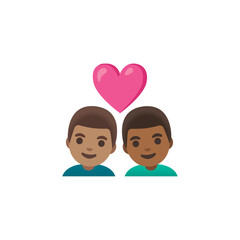 Loving Couple Emoji (Male)
