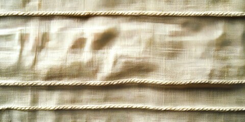 Horizontal lines on textile fabric create a unique texture and background. This textile fabric showcases horizontal lines that add depth and interest to various designs and projects.