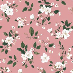 Abstract flower blooming design. Pattern with floral seamless