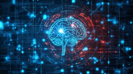 Obraz premium Artificial intelligence learning and business transformation concept featuring modern ai integration, innovative technology adoption, and digital advancements enhancing global business capabilities in