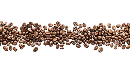 Panamic coffee beans isolated on transparent background, png