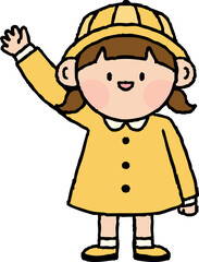 유치원 어린이집 꼬마 여자 어린이 일러스트