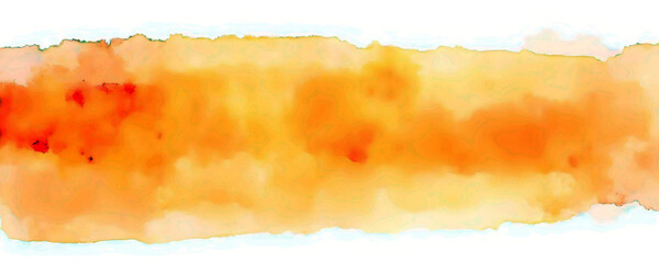 Obraz premium High Quality Watercolor Horizontal Yellow Lines in style of loose, streaky painting for background design with colorful and ample copy space