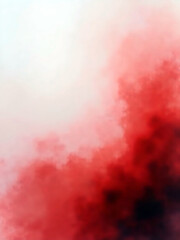 Fototapeta premium Red Gradient Edge In style of Watercolor Painting For Backdrops and Copy Space Usage Fading-to-Clear Diagonal Layout