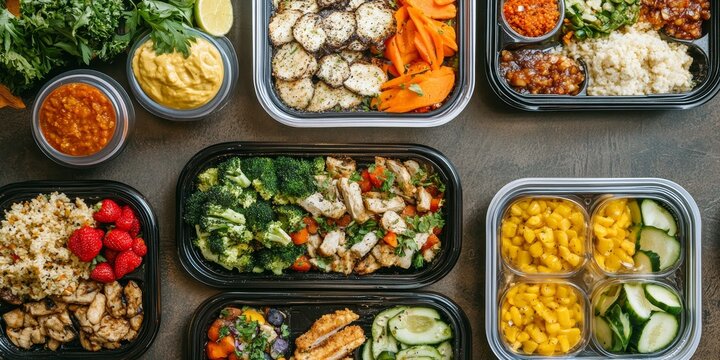 Nutritious dining options and takeaway choices showcasing healthy food, emphasizing the importance of healthy food for a balanced lifestyle and enjoyable meals on the go.