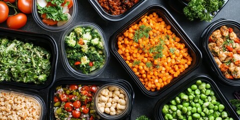 Nutritious dining options and takeaway choices showcasing healthy food, emphasizing the importance of healthy food for a balanced lifestyle and enjoyable meals on the go.