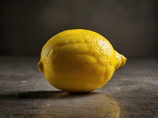 Fresh lemon fruit photographed from close range