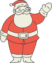cartoon santa claus