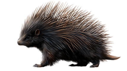 North American Porcupine Profile 