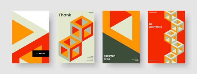 Obraz premium Geometric Poster Template. Abstract Report Layout. Modern Book Cover Design. Banner. Background. Brochure. Flyer. Business Presentation. Notebook. Advertising. Magazine. Portfolio. Pamphlet