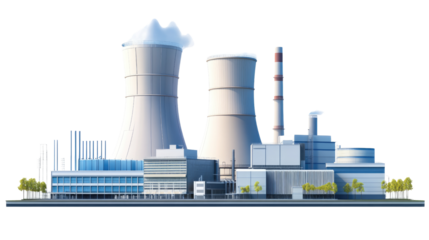 Nuclear Power Plant: A Detailed 3D Model of a Modern Nuclear Power Station 