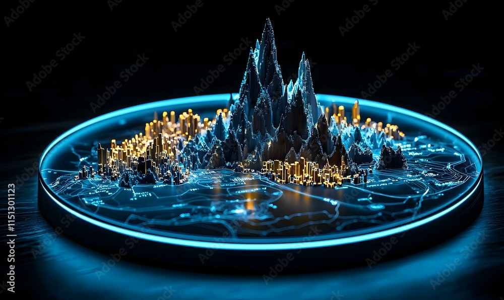 Poster 3d graph visualization of machine learning data representation