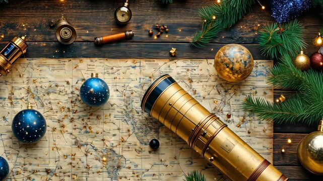 Celestial Christmas: A Festive Cosmoscape