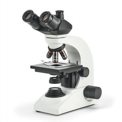 Professional laboratory microscope with adjustable eyepieces, multiple objective lenses, and a sturdy base for precise scientific examination and study of samples.