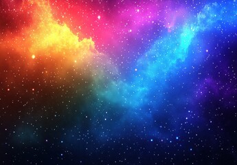 Obraz premium Colorful Nebula, Cosmic Background, Space Fantasy