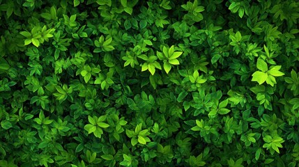 Obraz premium Dense Green Leaf Background for Nature and Garden Themes