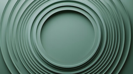 abstract minimal green background with white clouds, hat top view for wallpaper with copy space