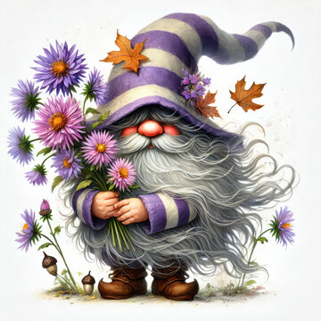 Gnome with Flowers