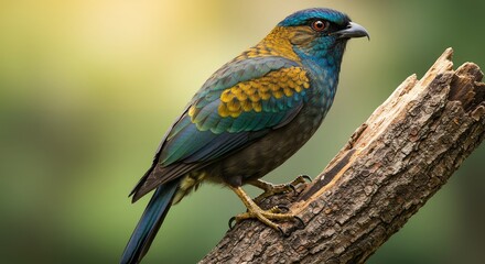 Vibrant Bird Perched on a Branch