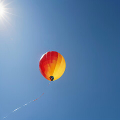 Fototapeta premium a hot air balloon in the sky