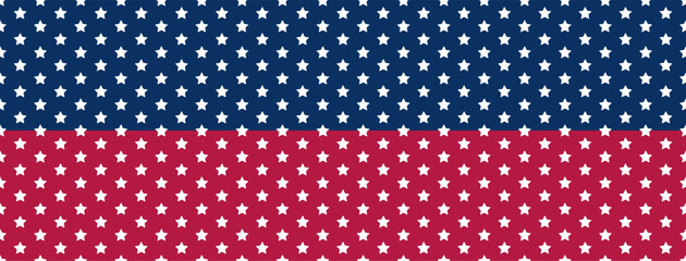 Star pattern on blue red stripe background template. America 4th of July Memorial or Independence day theme wallpaper.	
