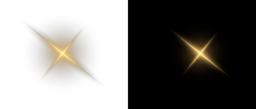 Png gold star light, sparkle. Yellow light effect. Shining light with yellow gold color. Png spotlight spark.Vector transparent sunlight special lens flare light effect.	
