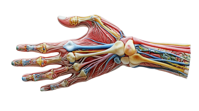 Human Hand Anatomy Bones, Muscles, Veins, and Nerves