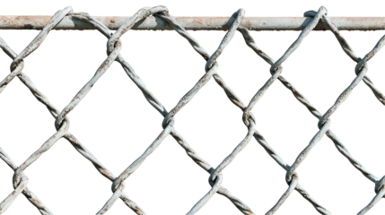 Rusty Chain Link Fence Weathered Metal Grid, Outdoor Barrier