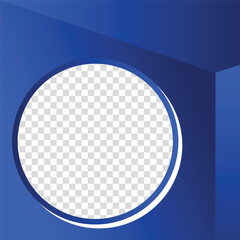 Simple Twibbon blue circle template