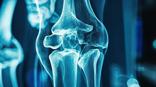 X-Ray of Human Elbow Joint: A detailed and intricate X-ray image of the human elbow joint, showcasing the complex anatomy of bones and ligaments.