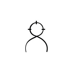 Target Line Style Icon Design