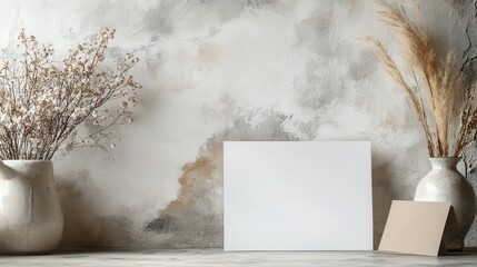 Elegant letterhead design featuring a soft watercolor background, with a stylish logo and space for contact details.