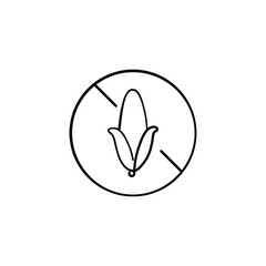 Corn Free Line Style Icon Design