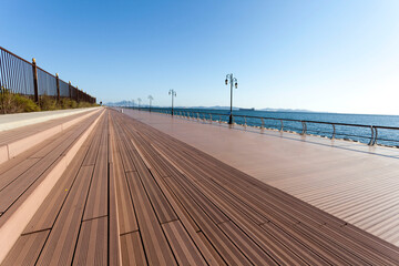 wooden bridge over the sea