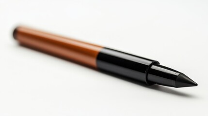 Naklejka premium Isolated brown highlighter on white background