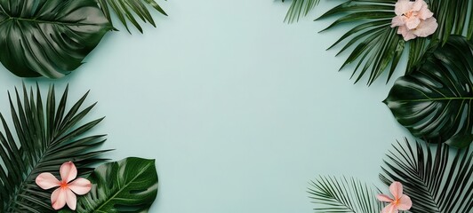 Sustainability in nature tropical greenery and flowers indoor relaxation vibrant eco-friendly environment