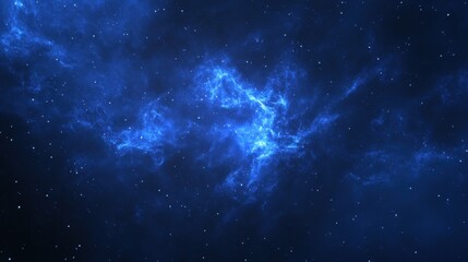 A deep blue sky with wispy cirrus clouds scattered across, providing a simple yet elegant text-friendly backdrop.