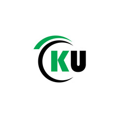 KU uk letter logo design, Premium monogram letter ku initials logotype