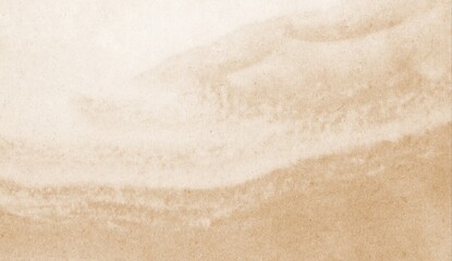 watercolor art cream background. Old paper. Marble. Stone. Beige watercolor texture for cards, flyers, poster, banner. Stucco. Wall. 