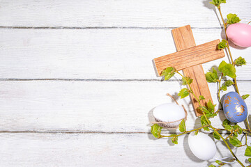Easter orthodox catholic Christian  holiday background