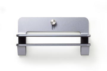 laptop notebook vertical stand isolated on a white background, top view