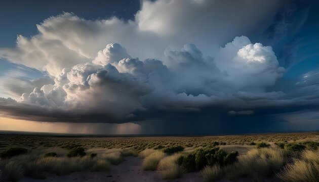 Despu&eacute;s de la lluvia en praderas o monta&ntilde;as 