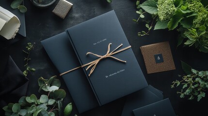 Modern graduation invitation featuring bold typography and a clean layout, celebrating achievements with a touch of elegance.