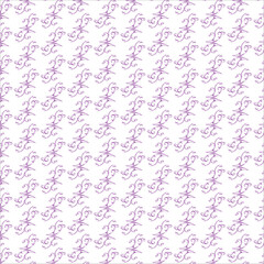 seamless pattern with pink flowers