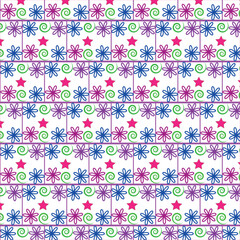 seamless pattern with flowers