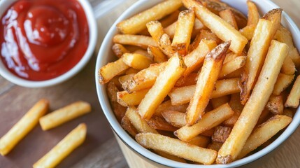 Air fryer French fries offer a delicious and healthier alternative to traditional fries, providing a crispy texture with less fat, making air fryer French fries a guilt free snack option.