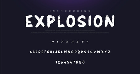 Vector brush style font, alphabet, and typeface