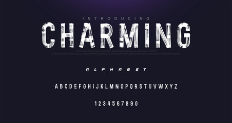 Brush Font. Hand Lettering Sketch Font. Vector Alphabet